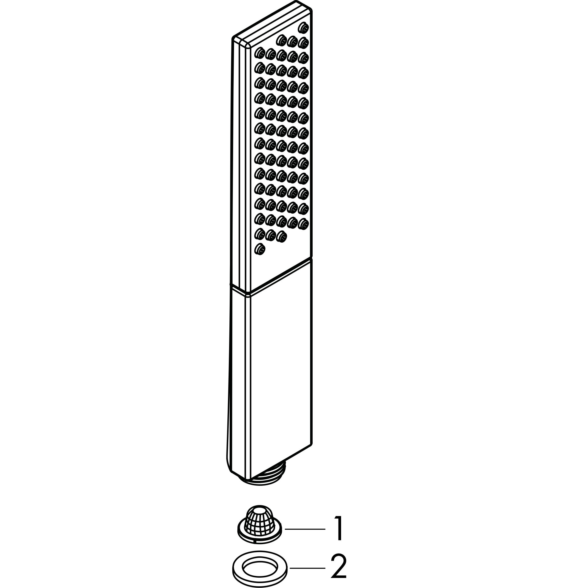 Sơ đồ phụ kiện Sen tay Hansgrohe Rainfinity 26866000 Chrome