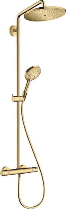 Sen tay Hansgrohe Croma Select S 26891990 EcoSmart màu vàng bóng