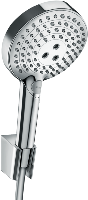 Bộ tay sen kèm gác sen Hansgrohe Raindance Select S 27669000 PowderRain Chrome