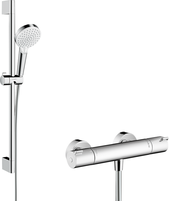 Hệ thống vòi sen lắp nổi Vario Hansgrohe Crometta 27812400 White/Chrome