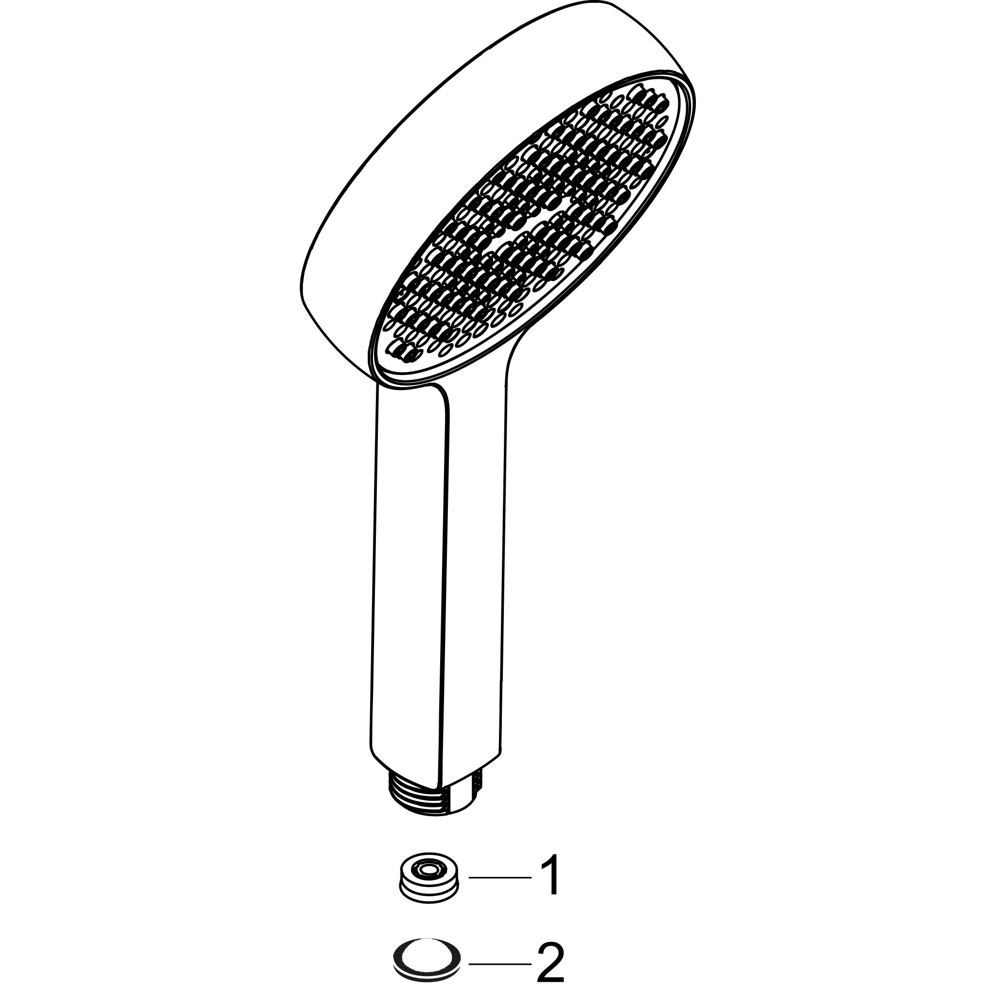 Sơ đồ phụ kiện Sen tay Hansgrohe Activera S 28032000 EcoSmart+ Chrome