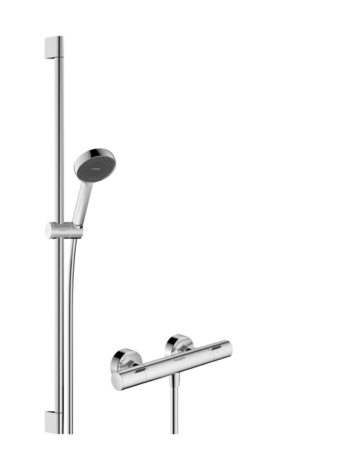 Hệ thống vòi sen lắp nổi 95 2 tia Hansgrohe Activera Select S 28086000 EcoSmart Chrome