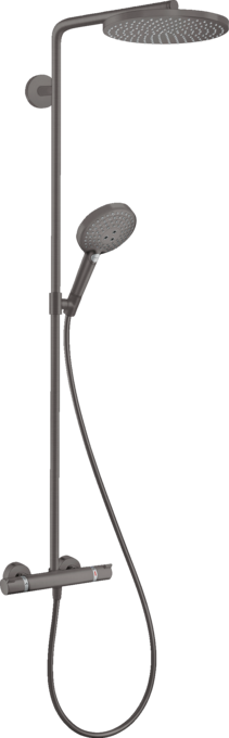 Sen cây Hansgrohe Raindance S 28823340 PowderRain EcoSmart Brushed Black Chrome