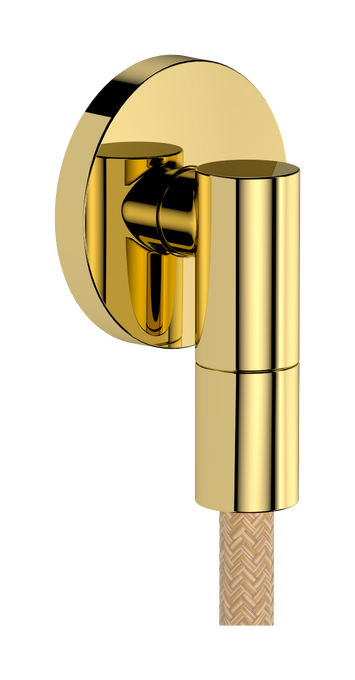 Cút nối tường Hansgrohe FixFit Fine S 28882990 Polished Gold Optic Cút nối tường Hansgrohe FixFit Fine S 28882990 Polished Gold Optic