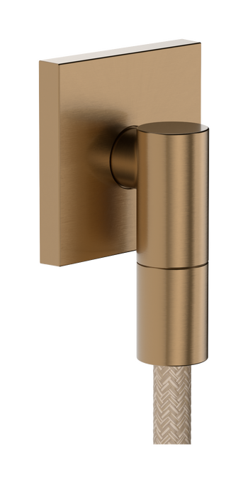 Cút nối tường Hansgrohe FixFit Fine E 28883140 Brushed Bronze