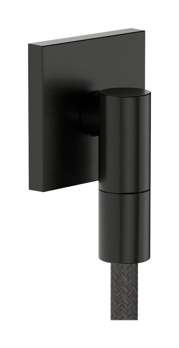 Cút nối tường Hansgrohe FixFit Fine E 28883340 Brushed Black Chrome