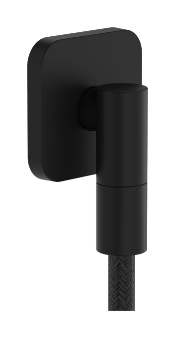 Cút nối tường Hansgrohe FixFit Fine Q 28884670 Matt Black