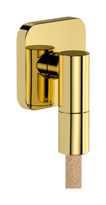 Cút nối tường Hansgrohe FixFit Fine Q 28884990 Polished Gold Optic Cút nối tường Hansgrohe FixFit Fine Q 28884990 Polished Gold Optic