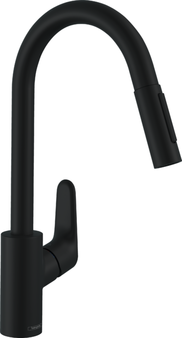 Vòi rửa bát gạt đơn Hansgrohe Focus M41 31815670 Matt Black