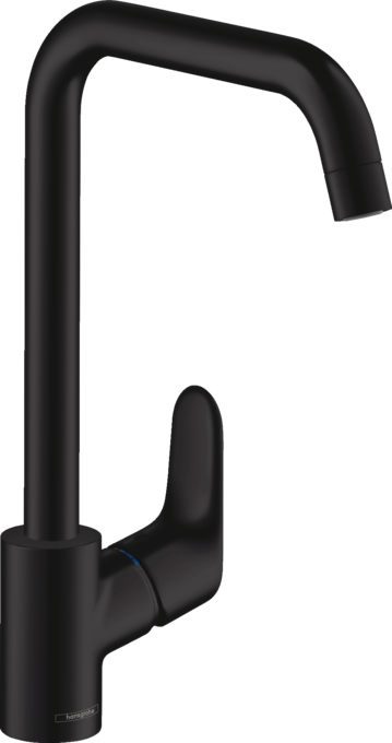 Vòi rửa bát gạt đơn Hansgrohe Focus M41 31820670 Matt Black