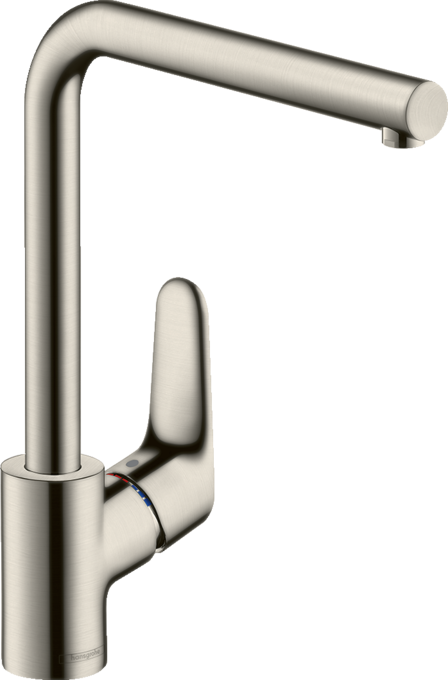 Vòi rửa bát gạt đơn Hansgrohe Focus M41 31827800 EcoSmart Stainless Steel Finish