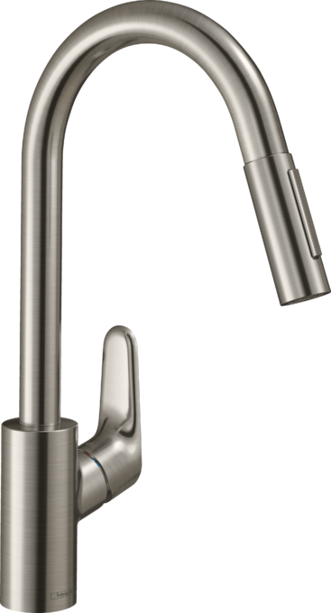 Vòi rửa bát gạt đơn Hansgrohe Focus M41 31833800 EcoSmart Stainless Steel Finish