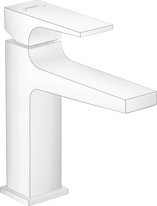 Vòi lavabo gạt đơn Hansgrohe Metropol 32507700 Matt White