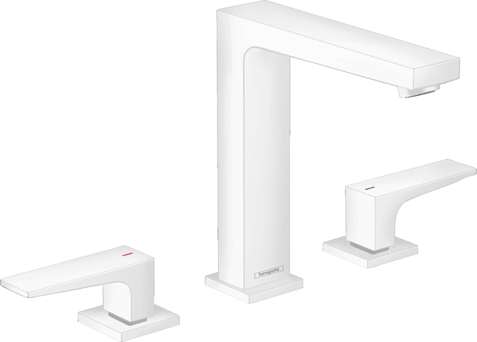 Vòi lavabo 3 lỗ Hansgrohe Metropol 32515700 Matt White