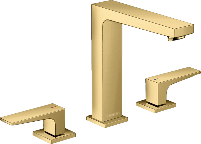 Vòi lavabo 3 lỗ Hansgrohe Metropol 32515990 Polished Gold Optic