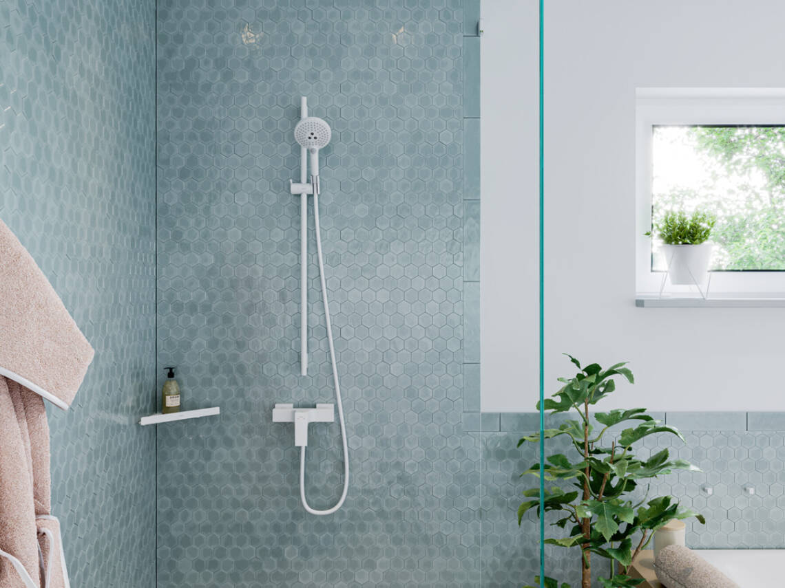 Vòi Metropol lắp trong khu vực tắm.