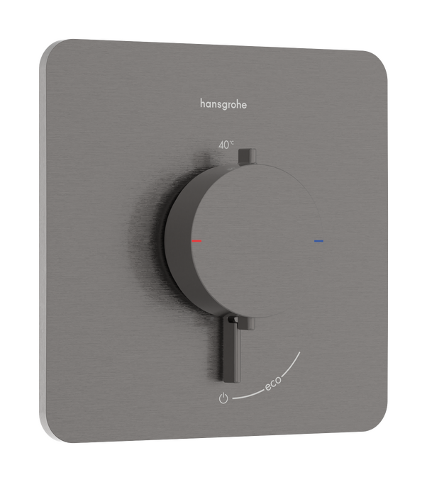 Bộ điều nhiệt âm tường 1 chức năng Hansgrohe Ecostat Comfort Q 33712340 Brushed Black Chrome