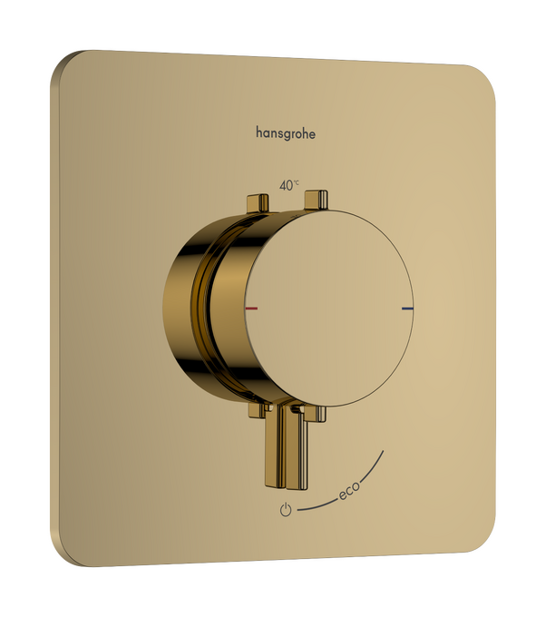 Bộ điều nhiệt âm tường 1 chức năng Hansgrohe Ecostat Comfort Q 33712990 Polished Gold Optic
