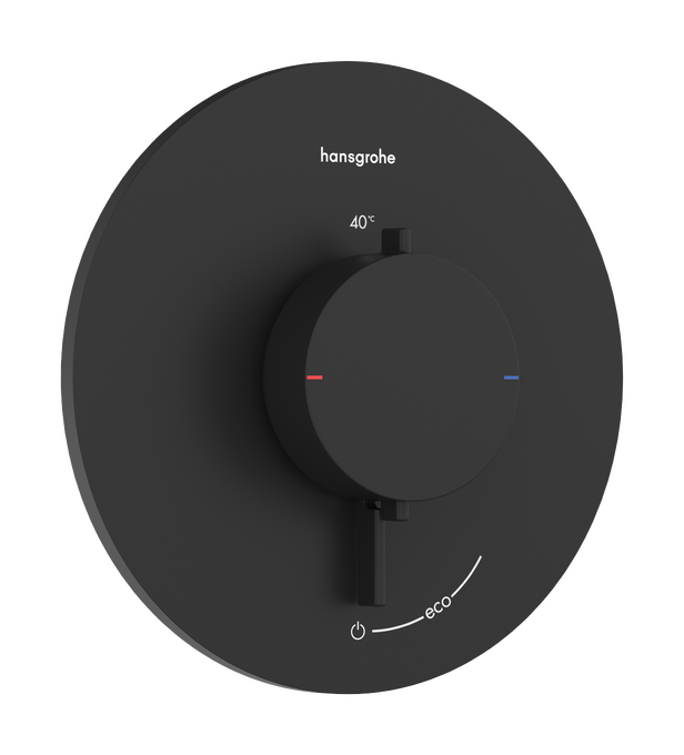 Bộ điều nhiệt âm tường 1 chức năng Hansgrohe Ecostat Comfort S 33714670 Matt Black