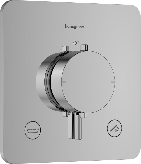 Bộ điều nhiệt âm tường 2 chức năng Hansgrohe Ecostat Comfort Q 33717000 Chrome