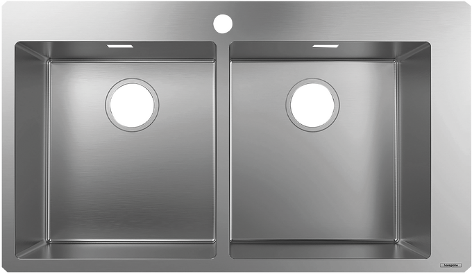Chậu rửa bát âm bàn Hansgrohe S71 43303800 Stainless Steel
