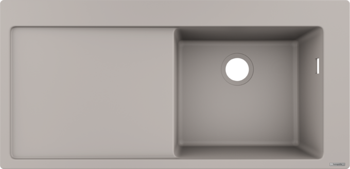 Chậu rửa bát âm bàn Hansgrohe S51 43314380 Concretegrey