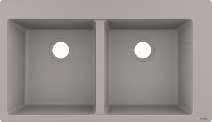 Chậu rửa bát âm bàn Hansgrohe S51 43316380 Concretegrey Chậu rửa bát âm bàn Hansgrohe S51 43316380 Concretegrey