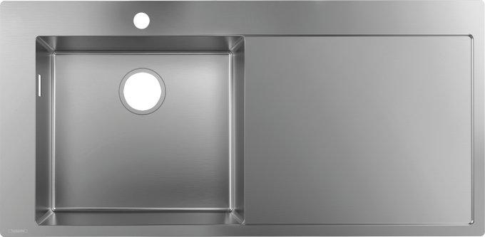 Chậu rửa bát âm bàn Hansgrohe S71 43331800 Stainless Steel