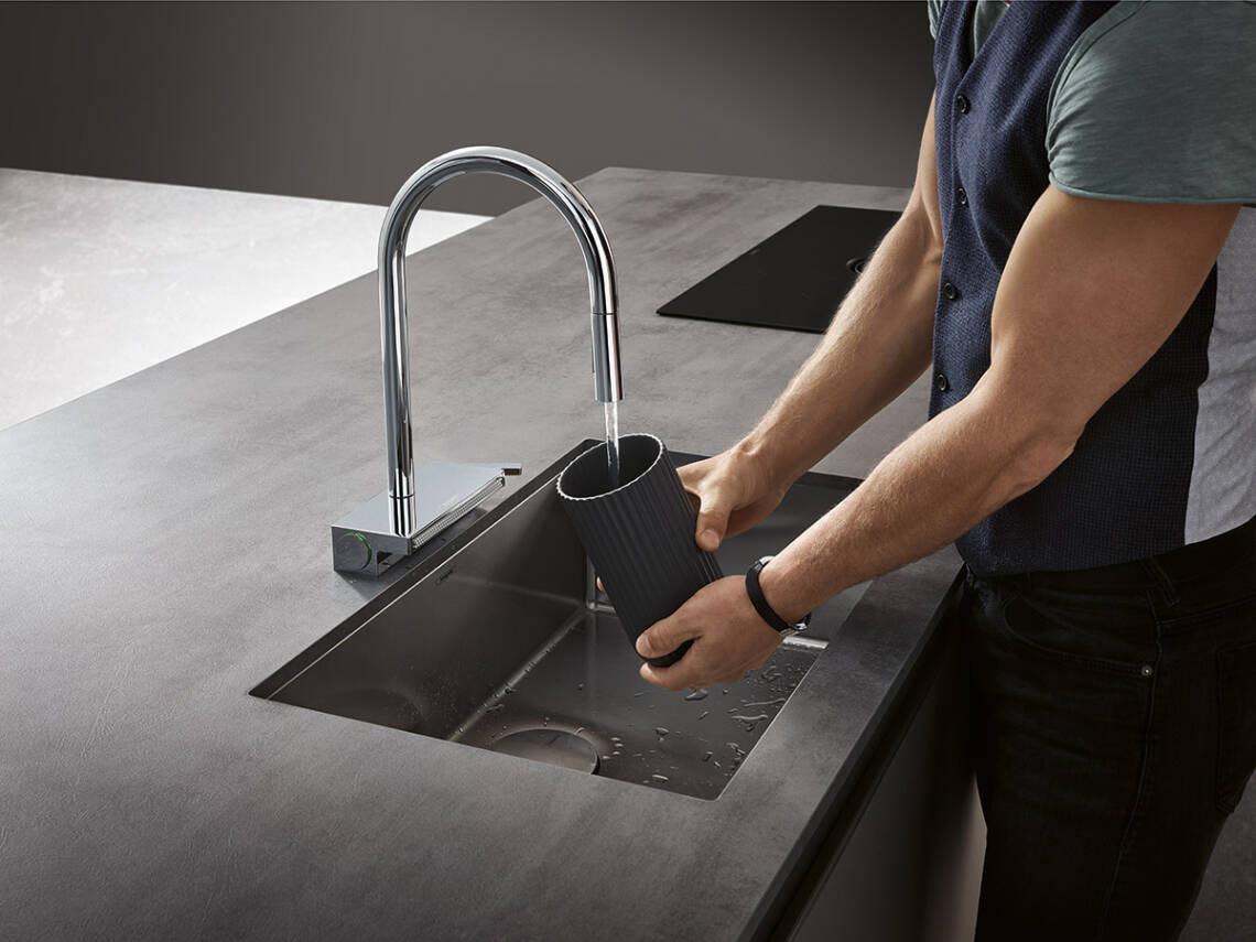 Không gian rộng rãi trong chậu rửa hansgrohe S71. Không gian rộng rãi trong chậu rửa hansgrohe S71.