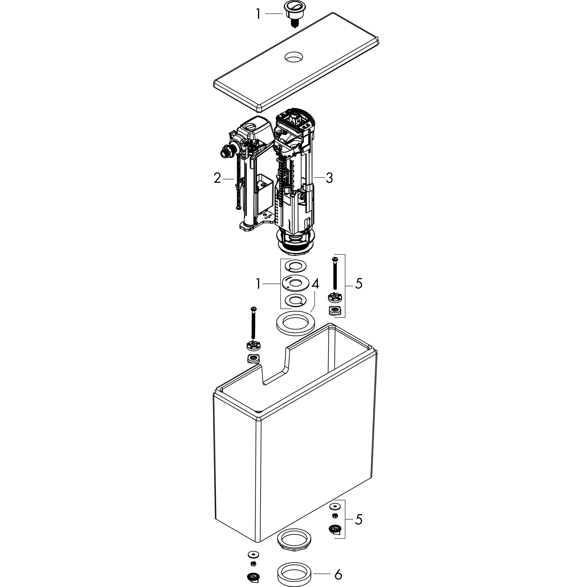 Sơ đồ phụ kiện Hansgrohe EluPura Original Q 60271450 White