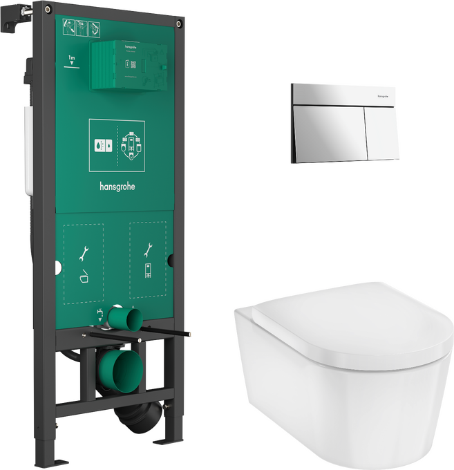 Két âm Hansgrohe EluPura S 60303000 Chrome