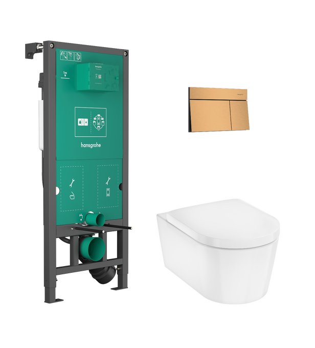 Két âm Hansgrohe EluPura S 60303140 Brushed Bronze Két âm Hansgrohe EluPura S 60303140 Brushed Bronze