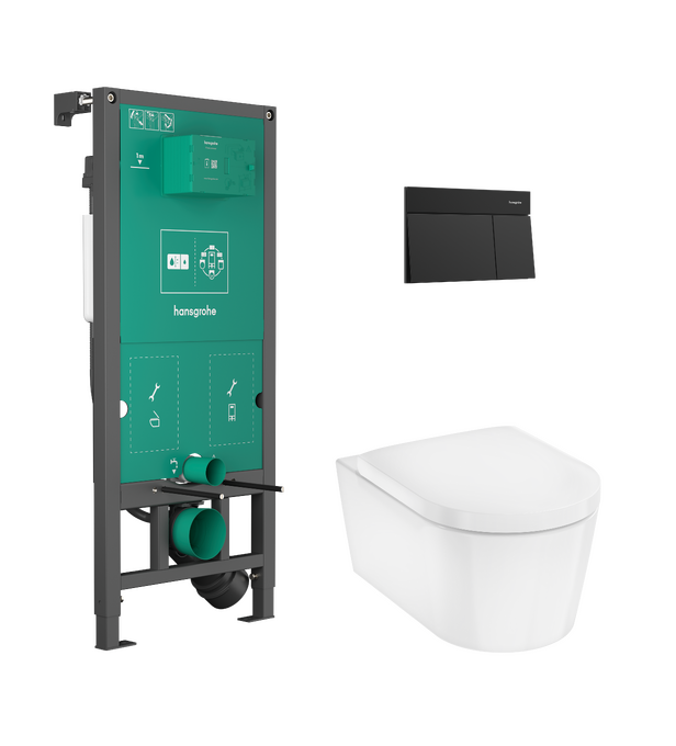 Két âm Hansgrohe EluPura S 60303670 Matt Black