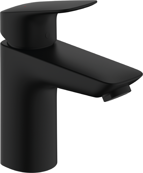 Vòi lavabo gạt đơn Hansgrohe Logis 71101670 Matt Black