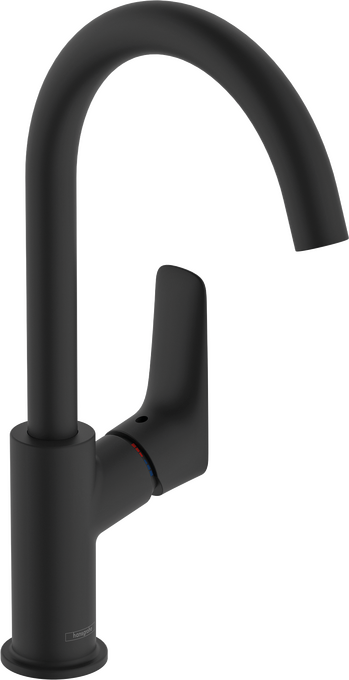 Vòi lavabo gạt đơn Hansgrohe Logis 71131670 Matt Black