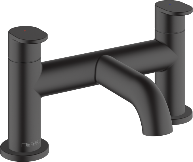 Bộ trộn bồn tắm gắn thành Hansgrohe Vernis Blend 71442670 Matt Black