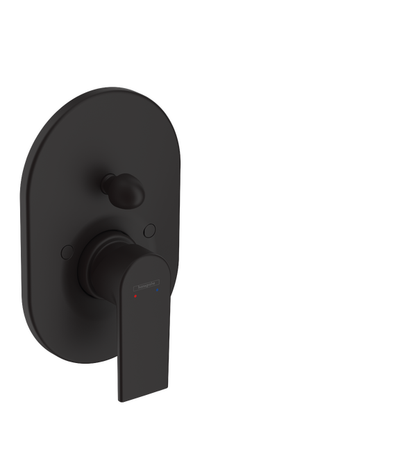 Bộ trộn bồn tắm gạt đơn Hansgrohe Vernis Shape 71458670 Matt Black