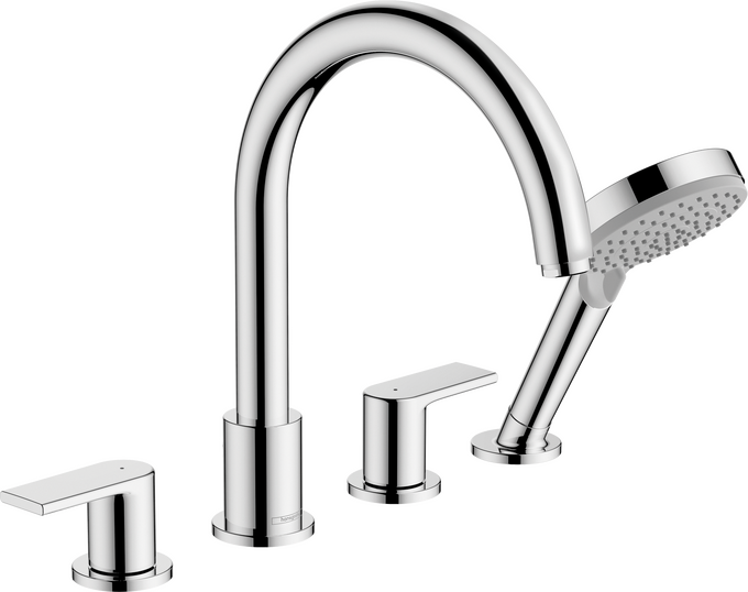 Bộ trộn bồn tắm gắn thành Hansgrohe Vernis Shape 71459000 Chrome