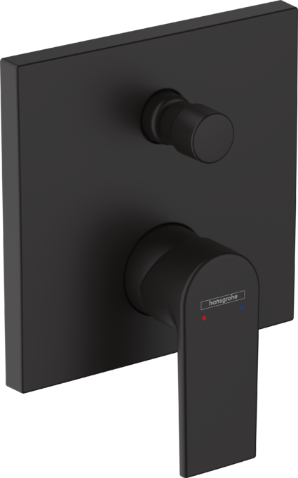Bộ trộn bồn tắm gạt đơn Hansgrohe Vernis Shape 71468670 Matt Black