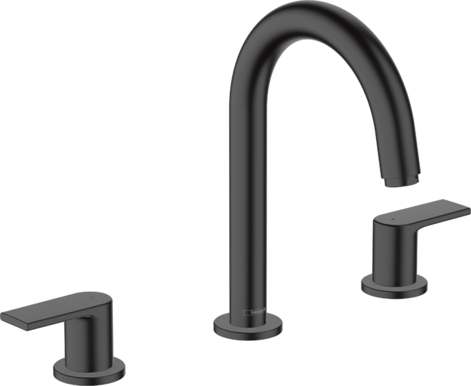 Vòi lavabo 3 lỗ Hansgrohe Vernis Shape 71563670 Matt Black