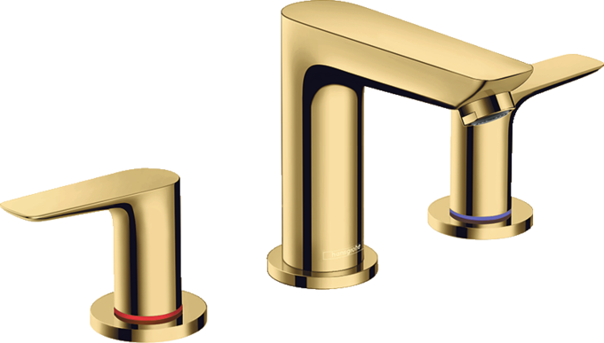 Vòi lavabo 3 lỗ Hansgrohe Talis E 71733990 Polished Gold Optic Vòi lavabo 3 lỗ Hansgrohe Talis E 71733990 Polished Gold Optic