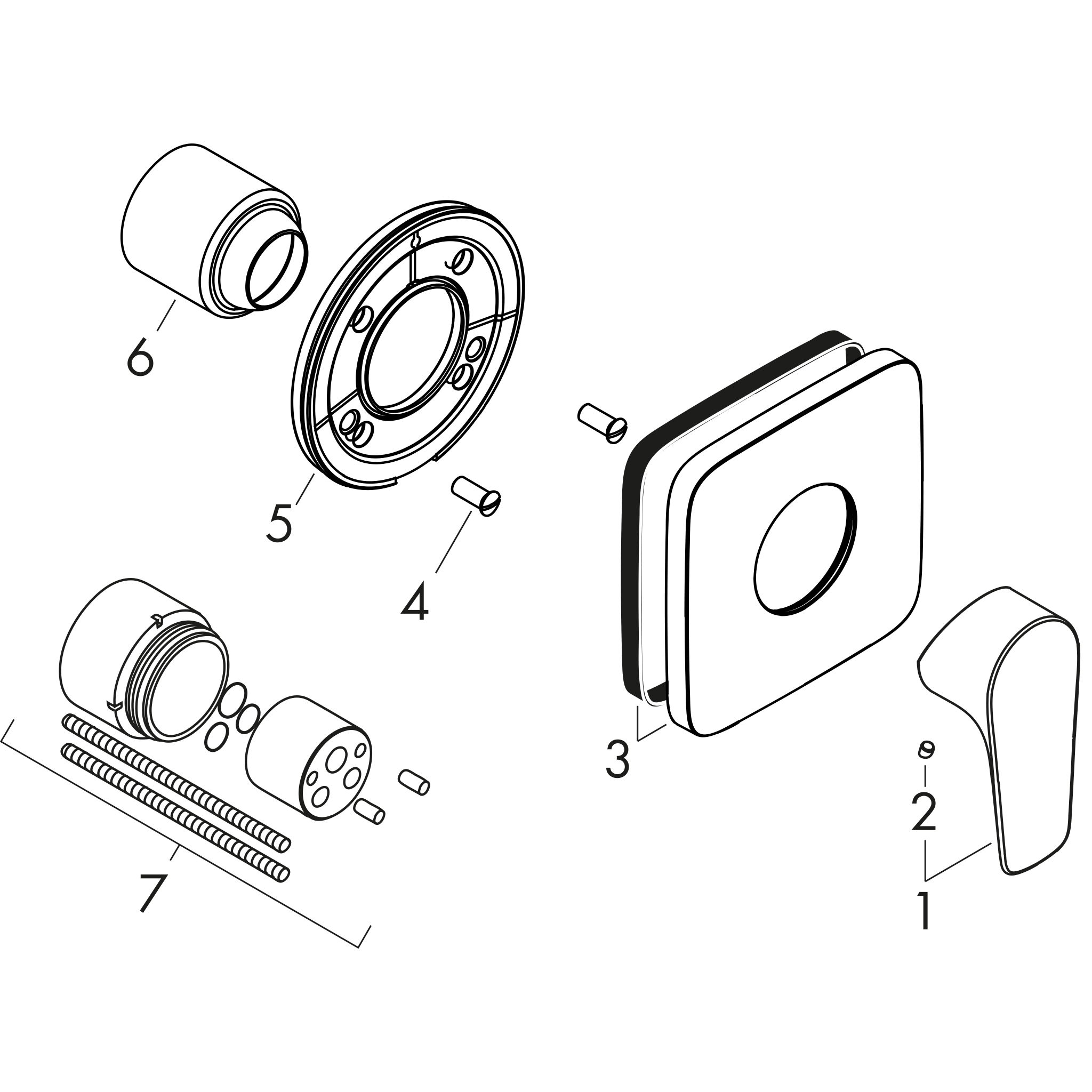 Sơ đồ phụ kiện Vòi sen Hansgrohe Talis E 71764000 Chrome