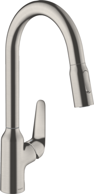 Vòi rửa bát gạt đơn Hansgrohe Focus M42 71800800 Stainless Steel Finish