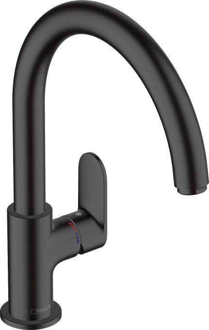 Vòi rửa bát gạt đơn Hansgrohe Vernis Blend M35 71870670 Matt Black