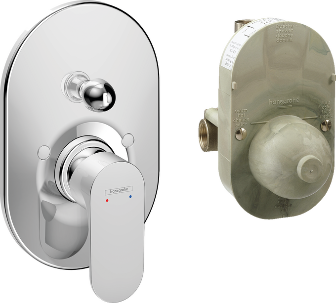 Bộ trộn bồn tắm gạt đơn Hansgrohe Rebris S 72448000 Chrome