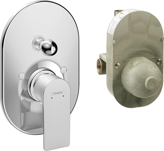 Bộ trộn bồn tắm gạt đơn Hansgrohe Rebris E 72458000 Chrome