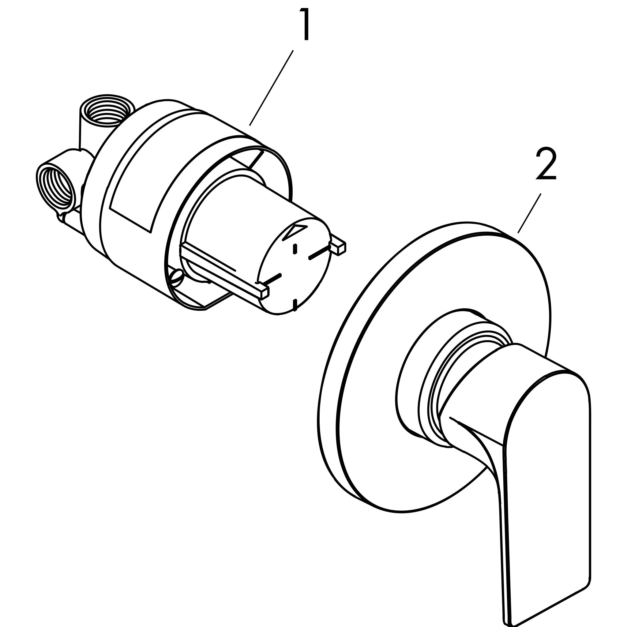 Sơ đồ phụ kiện Vòi sen Hansgrohe Rebris E 72658000 Chrome