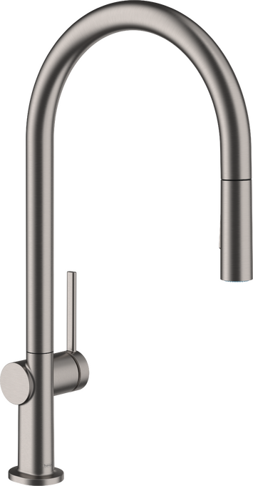 Vòi rửa bát gạt đơn Hansgrohe Talis M54 72801340 Brushed Black Chrome