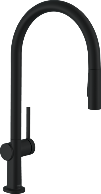 Vòi rửa bát gạt đơn Hansgrohe Talis M54 72801670 Matt Black