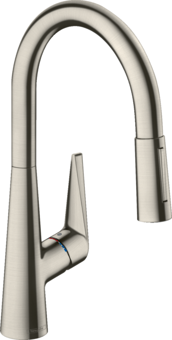 Vòi rửa bát gạt đơn Hansgrohe Talis M51 72813800 Stainless Steel Finish
